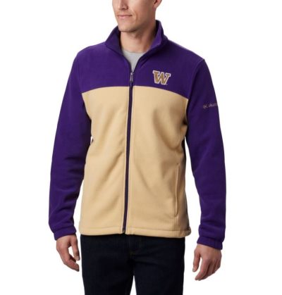 Casaco De Lã Columbia Collegiate Flanker™ III Casaco De Lã Masculino Roxo Marrom Portugal | 130175-4PWP