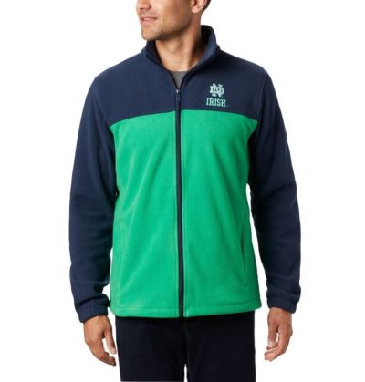 Casaco De Lã Columbia Collegiate Flanker™ III Casaco De Lã Masculino Azul Marinho Verdes Portugal | 184091-CFXM