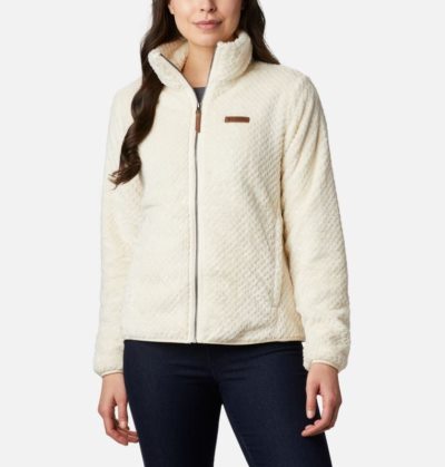 Casaco De Lã Columbia Fire Side™ II Sherpa Full Zip Fleece Feminino Creme Portugal | 110723-5O54