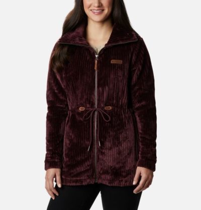 Casaco De Lã Columbia Fire Side™ Long Full Zip Sherpa Casaco De Lã Feminino Vermelhas Escuro Portugal | 141813-5TYJ