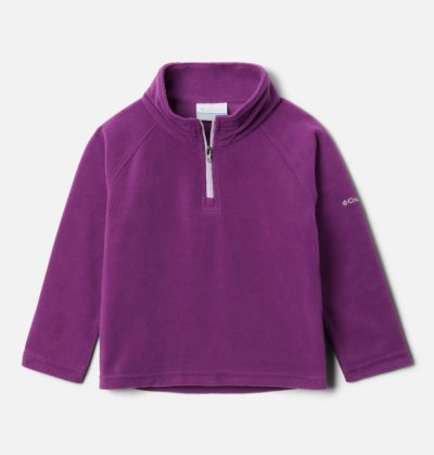 Casaco De Lã Columbia Glacial™ Fleece Half Zip Jaqueta Criança Roxo Portugal | 113845-6AQK