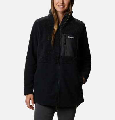 Casaco De Lã Columbia Lodge™ Sherpa Full Zip Fleece Feminino Pretas Portugal | 150563-5FVO