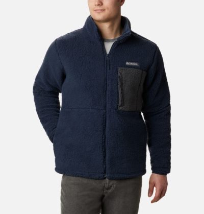 Casaco De Lã Columbia Mountainside™ Heavyweight Sherpa Casaco De Lã Masculino Azul Marinho Portugal | 124427-NJLH