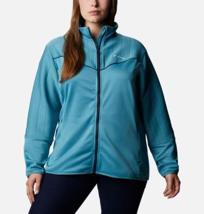 Casaco De Lã Columbia Roffe Ridge™ II Full Zip Casaco De Lã Feminino Azuis Azuis Escuro Portugal | 104123-HNZX