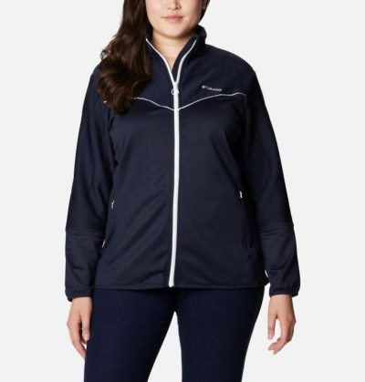 Casaco De Lã Columbia Roffe Ridge™ II Full Zip Casaco De Lã Feminino Azuis Escuro Branco Portugal | 188748-URM5