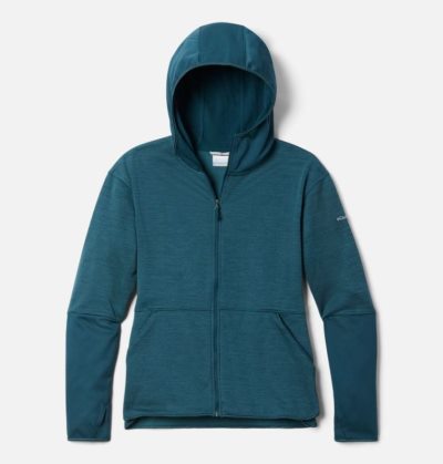 Casaco De Lã Columbia Rosemont Station™ II Encapuzado Full Zip Fleece Feminino Verdes Escuro Verdes Escuro Portugal | 100250-7XR5