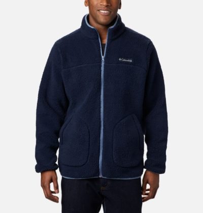 Casaco De Lã Columbia Rugged Ridge™ II Sherpa Full Zip Casaco De Lã Masculino Azul Marinho Azuis Portugal | 149004-2TNW