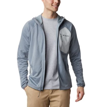 Casaco De Lã Columbia Single Canyon™ Encapuzado Fleece Masculino Cinzentas Portugal | 149223-3JYZ