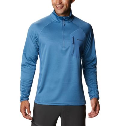 Casaco De Lã Columbia Single Canyon™ Half Zip Casaco De Lã Masculino Azuis Portugal | 132885-PMMU