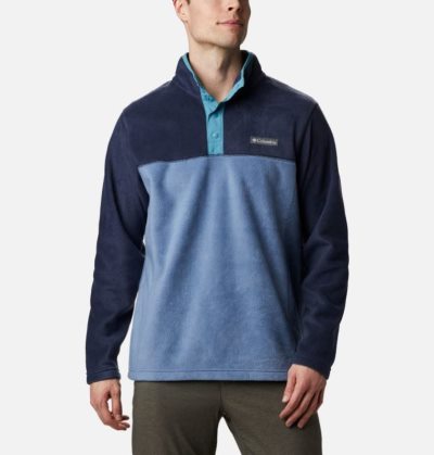 Casaco De Lã Columbia Steens Mountain™ Half Snap Fleece Estacionar Masculino Azuis Azul Marinho Azuis Portugal | 116762-R1HQ