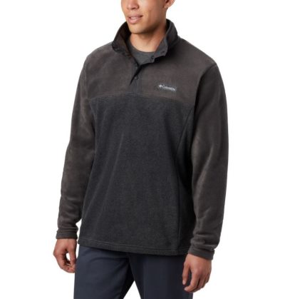 Casaco De Lã Columbia Steens Mountain™ Half Snap Fleece Estacionar Masculino Cinzentas Escuro Cinzentas Escuro Portugal | 117325-XZXI