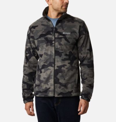 Casaco De Lã Columbia Steens Mountain™ Printed Casaco De Lã Masculino Pretas Camufladas Portugal | 121800-LSAL