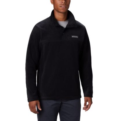 Casaco De Lã Columbia Steens Mountain™ Half Snap Fleece Estacionar Masculino Pretas Portugal | 159874-8M46