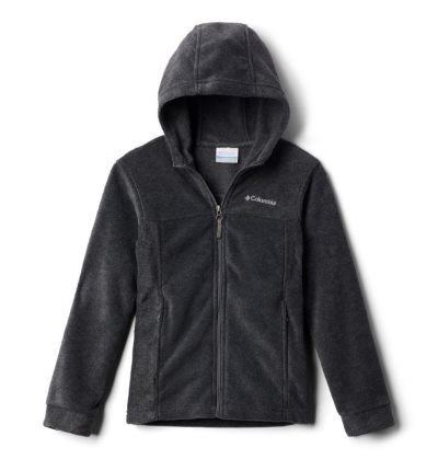 Casaco De Lã Columbia Steens™ Mountain II Fleece Encapuzado Jaqueta Criança Cinzentas Escuro Portugal | 148096-TT8F