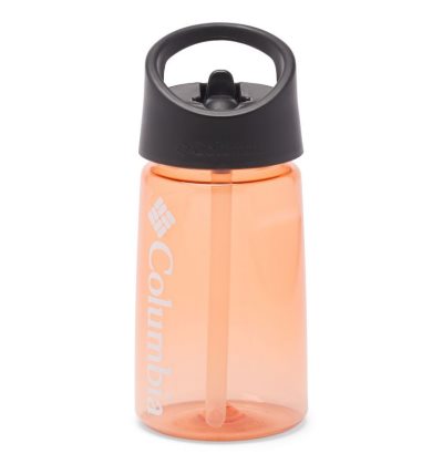 Garrafas de água Columbia BPA-Free Straw-Top Bottle 12.5oz Feminino Luz Laranja Portugal | 176238-0G4U