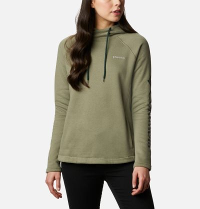 Moletons Columbia Hart Mountain™ Gráficas Hoodie Feminino Verdes Portugal | 164537-GF0G