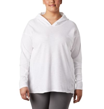 Moletons Columbia Longer Days™ Hoodie Feminino Branco Portugal | 174675-Q29T