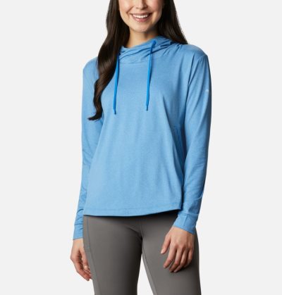 Moletons Columbia PFG Slack Agua™ Knit Hoodie Feminino Azuis Escuro Portugal | 112595-9DP1