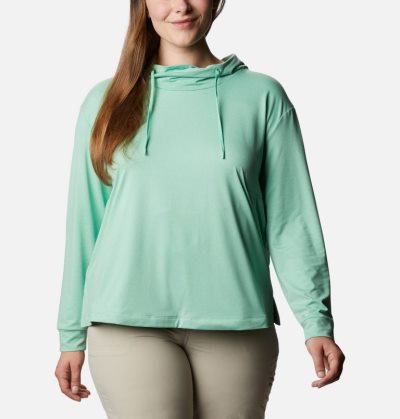 Moletons Columbia PFG Slack Agua™ Knit Hoodie Feminino Menta Portugal | 150338-F0BF