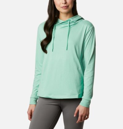 Moletons Columbia PFG Slack Agua™ Knit Hoodie Feminino Menta Portugal | 193296-9YUW