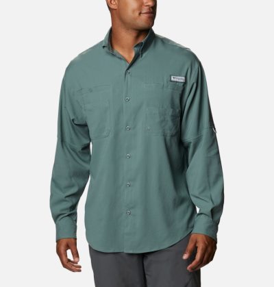 Moletons Columbia PFG Tamiami™ II Long Sleeve Shirt Masculino Luz Turquesa Portugal | 125572-VOSR