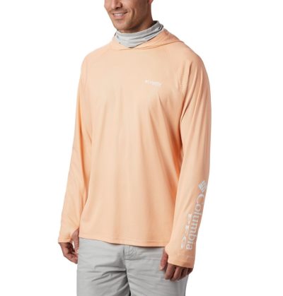 Moletons Columbia PFG Terminal Deflector Zero™ Hoodie Masculino Luz Laranja Portugal | 189001-N1CU