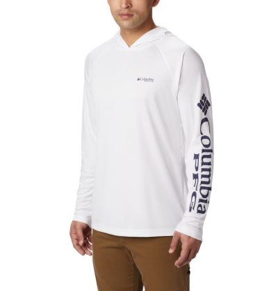 Moletons Columbia PFG Terminal Tackle™ Hoodie Masculino Branco Portugal | 176340-UP6D