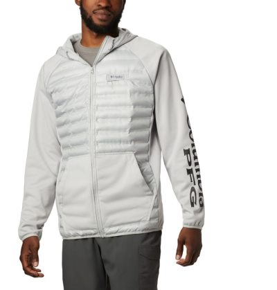 Moletons Columbia PFG Terminal™ Híbrido Insulated Hoodie Masculino Cinzentas Portugal | 136602-E408