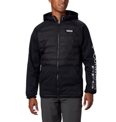 Moletons Columbia PFG Terminal™ Híbrido Insulated Hoodie Masculino Pretas Portugal | 140783-F0KT