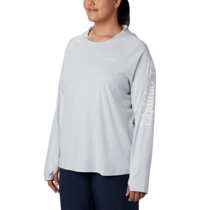 Moletons Columbia PFG Tidal Deflector™ Hoodie Feminino Luz Cinzentas Portugal | 146432-TO56