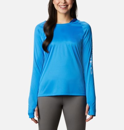 Moletons Columbia PFG Tidal Tee™ Hoodie Feminino Azuis Escuro Portugal | 104976-GZNX