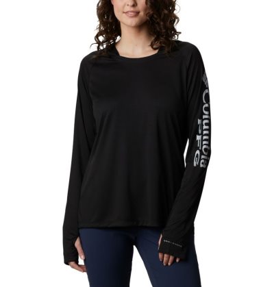 Moletons Columbia PFG Tidal Tee™ Hoodie Feminino Pretas Luz Cinzentas Portugal | 124680-J53Y