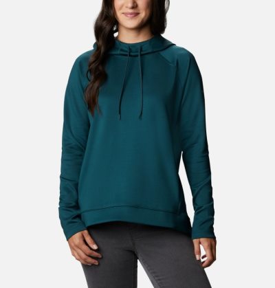 Moletons Columbia Savanna Hill™ Hoodie Feminino Verdes Escuro Portugal | 157808-KFDC