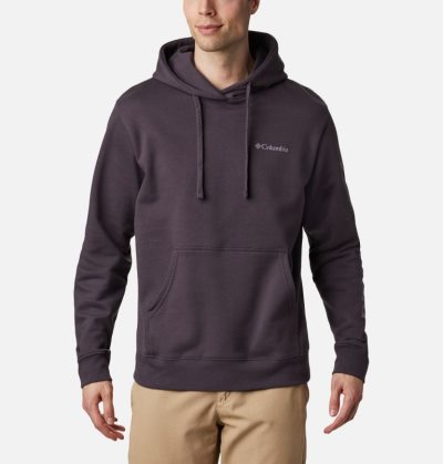 Moletons Columbia Viewmont™ II Sleeve Gráficas Hoodie Masculino Roxo Escuro Roxo Portugal | 199485-TEKX