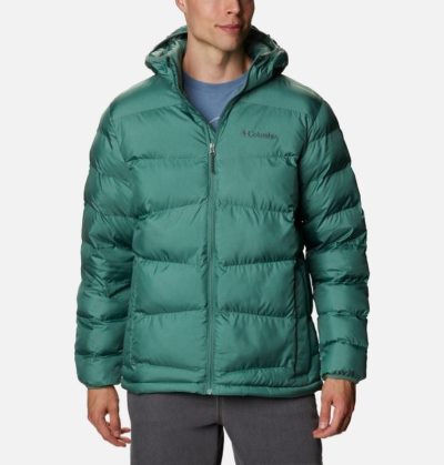 Jaqueta Isolada Columbia Fivemile Butte™ Encapuzado Jaqueta Masculino Verdes Portugal | 131224-SV5O