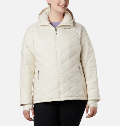 Jaqueta Isolada Columbia Heavenly™ Encapuzado Jaqueta Feminino Creme Portugal | 135896-8881