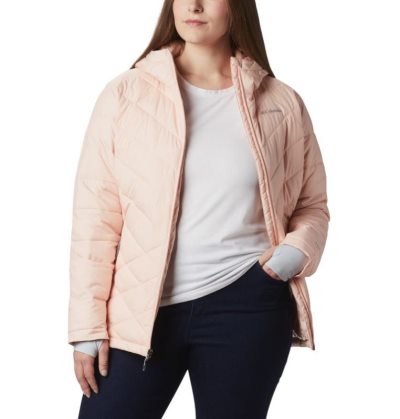 Jaqueta Isolada Columbia Heavenly™ Encapuzado Jaqueta Feminino Luz Coral Portugal | 140312-WJPL