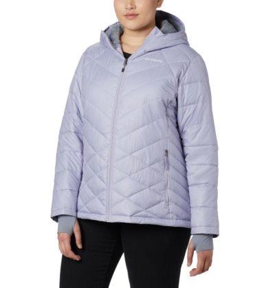 Jaqueta Isolada Columbia Heavenly™ Encapuzado Jaqueta Feminino Luz Roxo Portugal | 143089-CL4Q