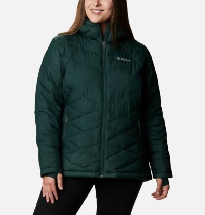 Jaqueta Isolada Columbia Heavenly™ Encapuzado Jaqueta Feminino Verdes Portugal | 155538-P28Y