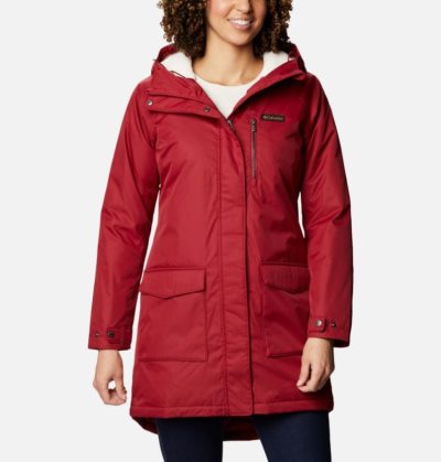 Jaqueta Isolada Columbia Mountain City™ Jaqueta Comprida Feminino Vermelhas Portugal | 156954-IM94