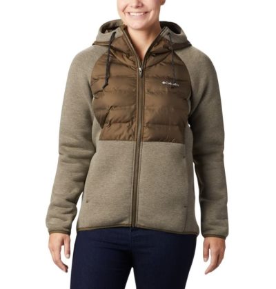 Jaqueta Isolada Columbia Northern Conforto™ Híbrido Hoodie Feminino Verde Oliva Verdes Portugal | 176495-3183