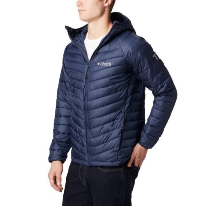 Jaqueta Isolada Columbia Snow Country™ Encapuzado Jaqueta Masculino Azul Marinho Portugal | 147605-ACZL