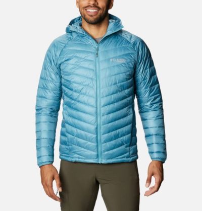 Jaqueta Isolada Columbia Snow Country™ Encapuzado Jaqueta Masculino Azuis Portugal | 188766-8RDK