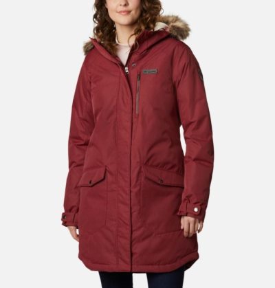 Jaqueta Isolada Columbia Suttle Mountain™ Long Jaqueta Isolada Feminino Vermelhas Portugal | 181163-QF3K