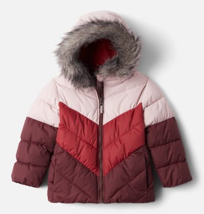 Jaqueta Columbia Arctic Blast™ Jaqueta Criança Luz Rosa Vermelhas Vermelhas Escuro Portugal | 104629-ZHL8