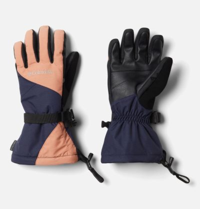 Luvas Columbia Whirlibird™ Ski Gloves Feminino Laranja Azuis Escuro Portugal | 126693-7YT2