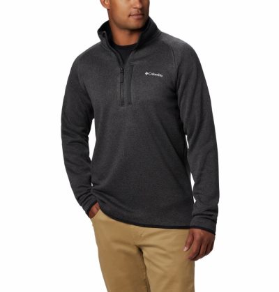 Lã Columbia Canyon Point™ Half-Zip Fleece Masculino Pretas Portugal | 101488-RQA1