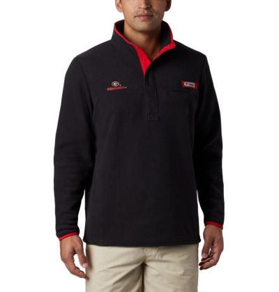 Lã Columbia Collegiate PFG Harborside™ Fleece Masculino Pretas Portugal | 164258-8P7W