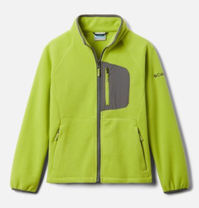 Lã Columbia Fast Trek™ III Full Zip Fleece Criança Verdes Amarelas Cinzentas Portugal | 113530-VW0M