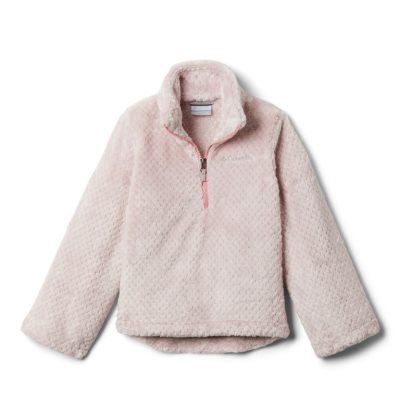 Lã Columbia Fire Side™ Half Zip Sherpa Fleece Criança Luz Rosa Portugal | 159129-F3XI